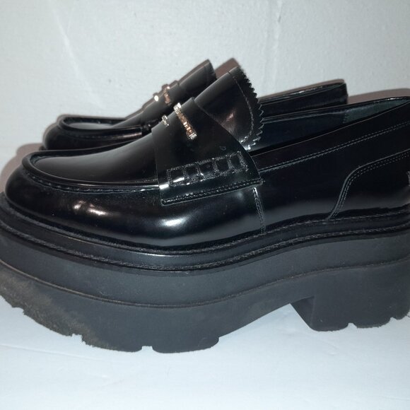 Alexander Wang Black Platform Loafers - Picture 4 of 10